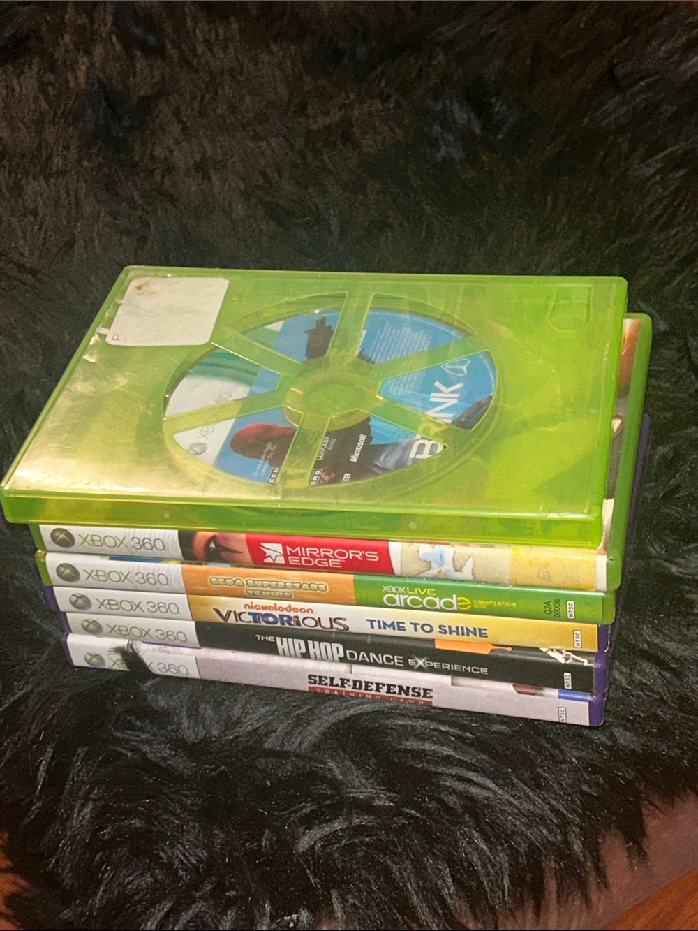Retro 6 Xbox 360 Game Bundle - Mirror's Edge, Sega Arcade, Kinect Dance Games